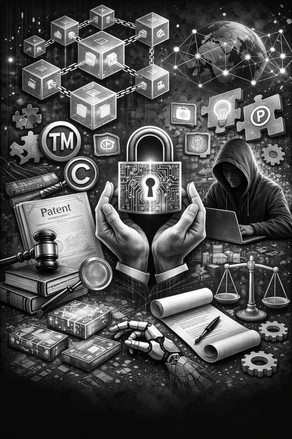 Cover image for the Blockchain IP article